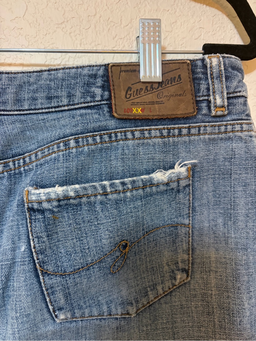 Vintage Guess Classic Blue Denim Mini Skirt - Casual Women's Skirt - Picture 3 of 5